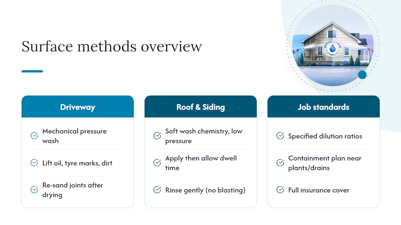 Fresh Exteriors: evidence from our work and practical examples — overview diagram